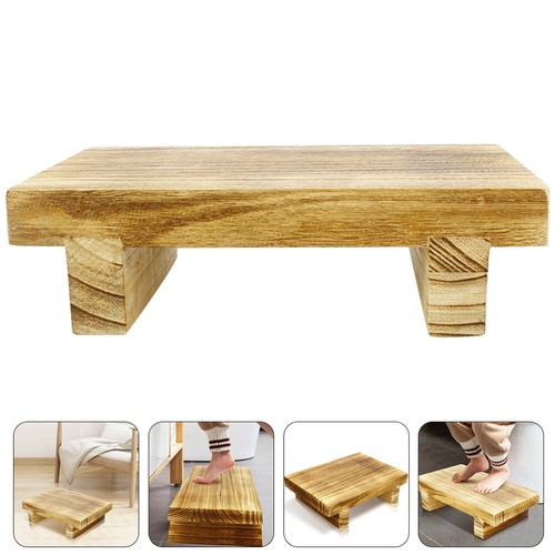 Bedroom wood step stool foot - step,