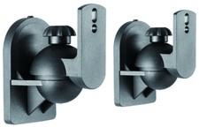 2 x Universal Speaker Wall Mounting Swivel Tilt Satellite Brackets M5 3.5KG