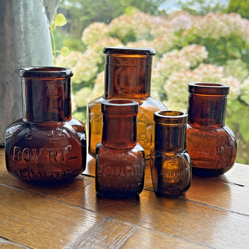 Bovril amber glass - bovril,