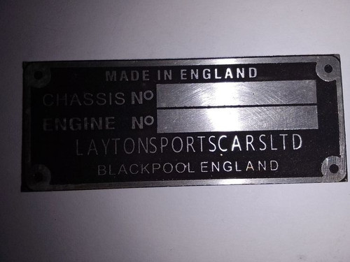 Type plate classic - plate, tvr