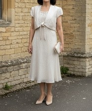 Kaliko Cream Beaded Dress &