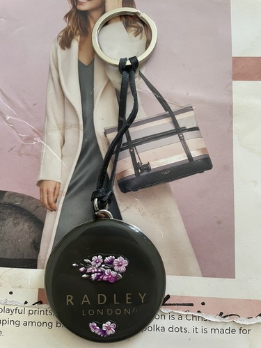 Radley metal black dog tag - metal,