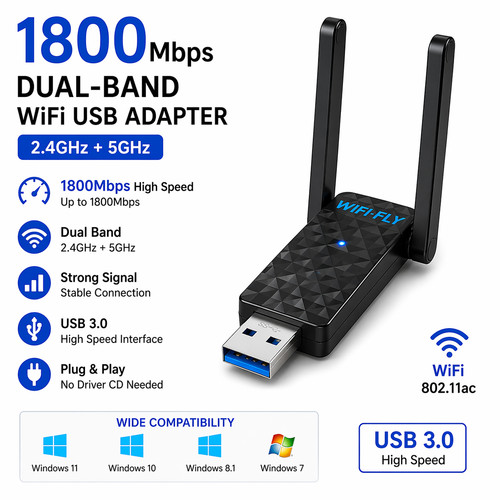 1800mbps usb wifi - wifi, adapter