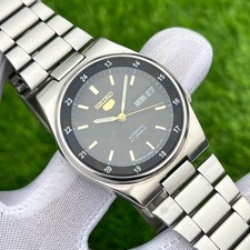 Vintage Seiko 5 Railway Time 21J Automatic Japan Made Men’s Watch 7009-3160