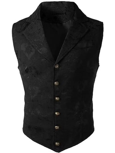 Men gothic long vest - gothic,