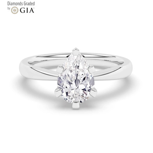 Pear diamond engagement ring - engagement,