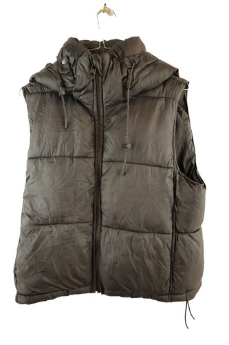 Zara black padded gilet size - zara,