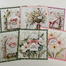 Card Making 6 Handmade Toppers