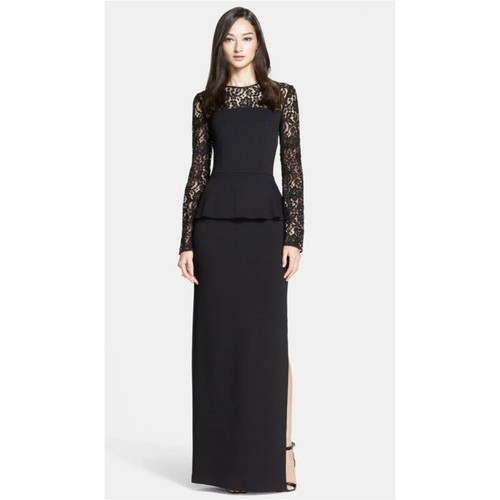 John rose noir lace - lace, peplum