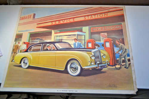 Vintage 1950s school poster - vintage,