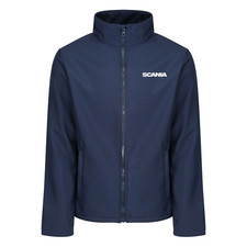 SCANIA SOFTSHELL JACKET COAT TRUCKING EMBROIDERED LOGO UP TO SIZE 4XL