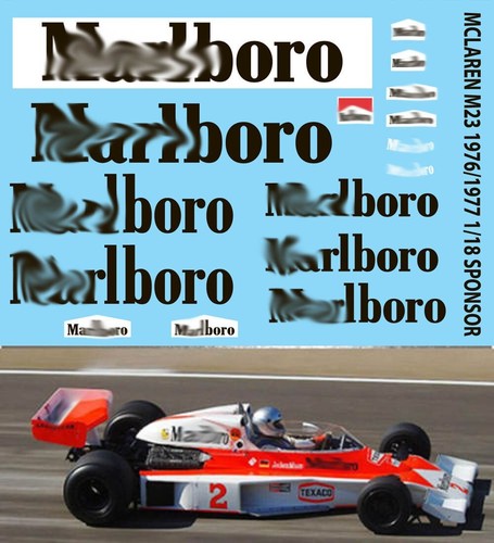 Decals for mclaren - decals, m23