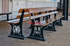 PHOTO  BENCHES TOTNES RAILWAY RAILWAY STATION