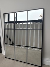 Black 9 panel Dunelm Mirror