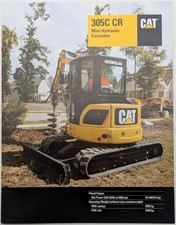 Original CAT 305C CR Mini Hydraulic Excavator Brochure, c 2006
