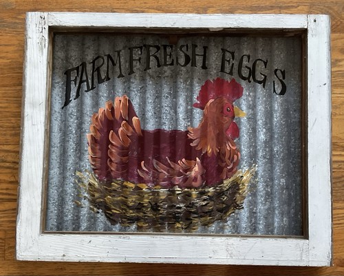 Primitive rustic hand painted - rustic,