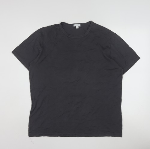 Sunspel men black cotton - men's,