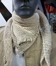 White Scrim Square - Scrim Scarf