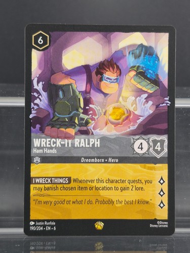 Disney lorcana wreck ralph - disney, wreck-it