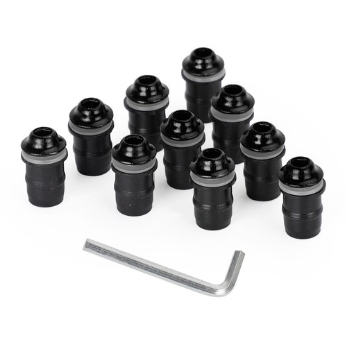 Pack alu black m5x16 - 10/pack,