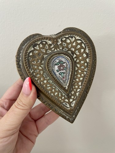 Antique kashmiri persian brass - kashmiri,