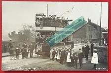 KEIGHLEY , OPENING OF NEW TRAMS, TRAM TO RAILWAY STATION, YORKSHIRE SUPERB RP