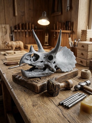 Printed triceratops skull - 3d,