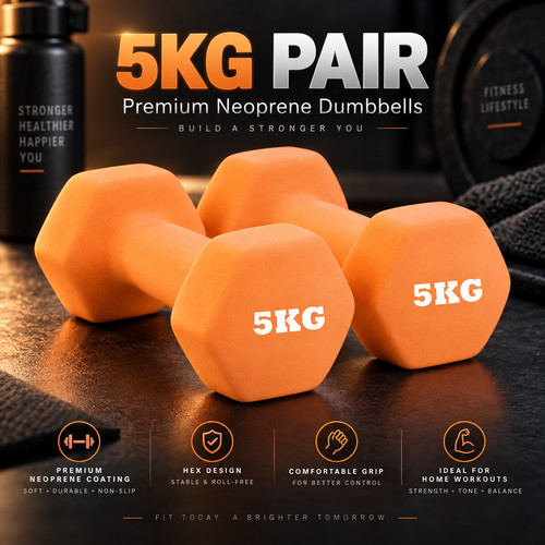 5kg neoprene hex - 5kg,