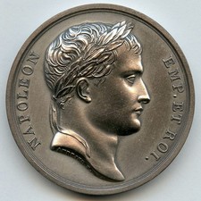 France Entry of Napoleon into Moscow Restrike Silvered Bronze Medal 41mm 48gr !!