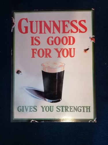 Retro tin guinness sign - retro, 400mm