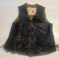 Varrial Leather Vest Mens