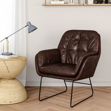 Tufted Back Industrial Chair