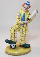 Coalport 8" Figurine Cavalcade Of Clowns Auguste's Bouquet 1980s Excellent