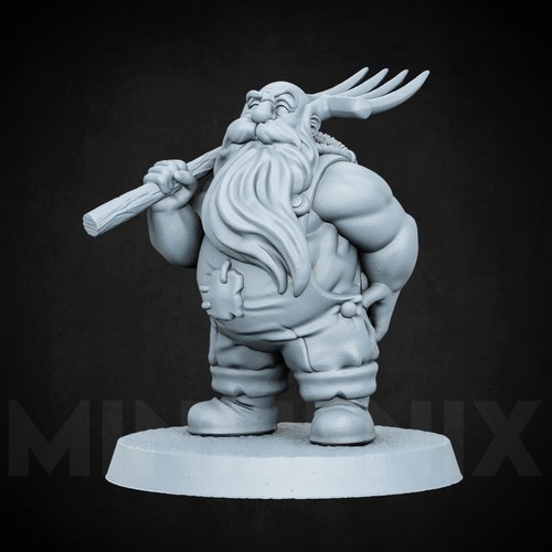 Dwarf farmer fantasy npc - farmer,