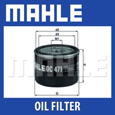 Mahle Oil Filter OC727 fits