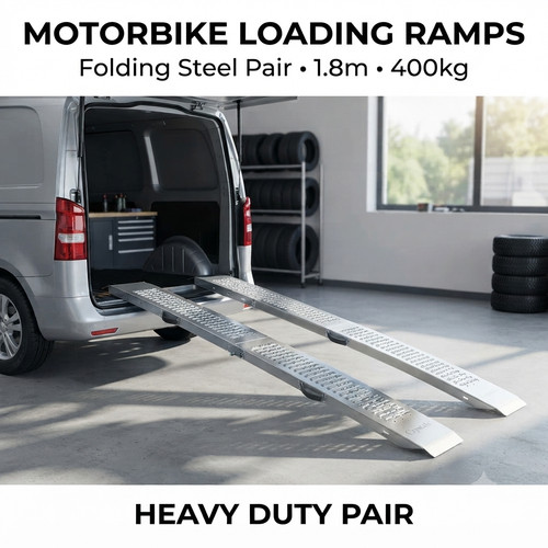 Steel loading ramps - steel, set