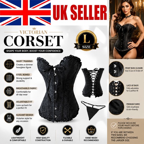 Womens overbust boned corset - womens,