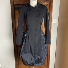 High Tech Claire Campbell Blue Parachute Belt Trench Coat UK 8