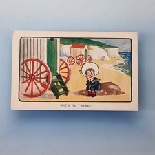 Comic Postcard C1930 Bathing