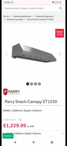 Parry st1250 commercial - st1250,