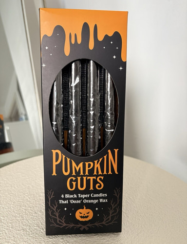 Pumpkin guts drip candles - pumpkin,