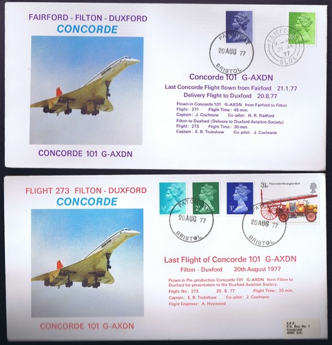 Two early concorde 101 - ba,