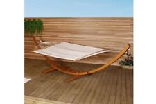 Extra Large Garden Hammock With Wooden Arc Stand - grade B return RRP £219.99