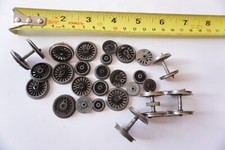  Model Railway Wagons Loco Steel Wheels Large Collection OO Hornby ? Ref 1