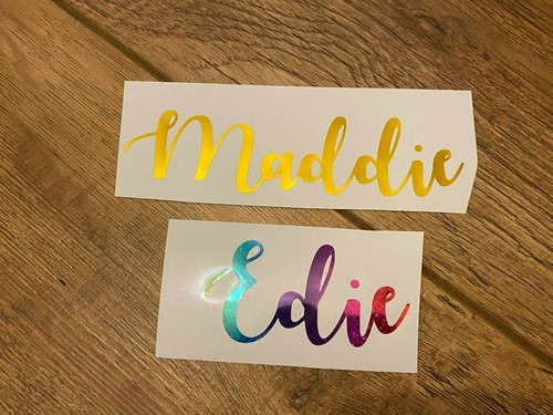 Vinyl names stickers labels - names,