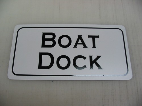 Boat dock metal sign golf - 4,