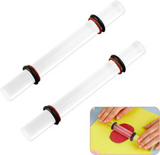 2 Pcs Polymer Clay Roller, Polymer Clay Tools, Clay Rolling Pin for Clay, Cle...