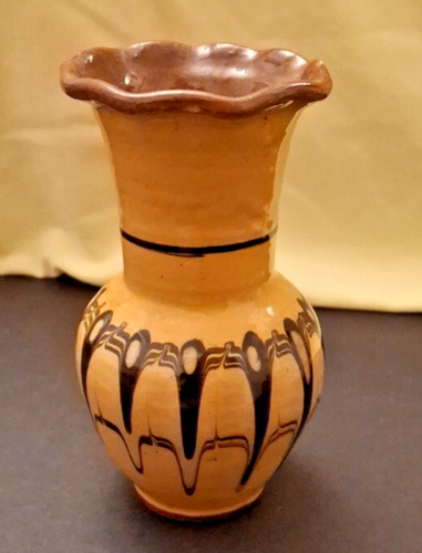 Studio pottery vase 5cm - vase, 14.5cm