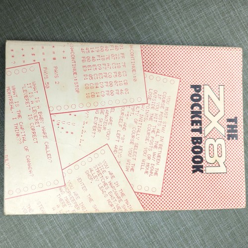 Zx81 pocket book - pocket, book.