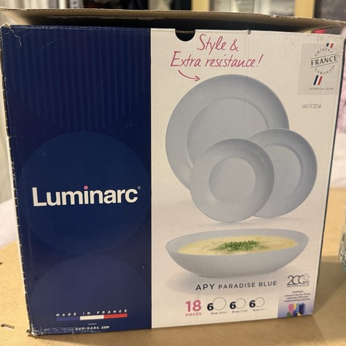 Luminarc dinner set - 18, blue
